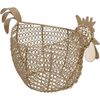 Brass Metal Fresh Egg Gathering Basket, Easter Decor Egg Display Storage Basket