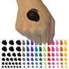 Mango Fruit Solid Temporary Tattoo Water Resistant Fake Body Art Set Collection - Brown (One Sheet)