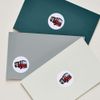 24 x 40mm Round 'Fire Engine' Stickers (SK00038478)