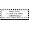 Hubco Purple S-844 Self Inking Notary Stamp - Alaska