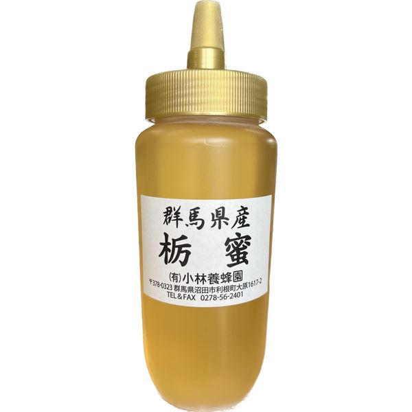 Kobayashi Bee Garden Domestically Produced, Japanese Tochi Honey, 17.6 oz (500 g), Raw Honey Produced in Gunma Prefecture