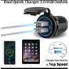 [2 Pack] 12v Usb Outlet, Quick Charge 3.0 Dual Usb Power Outlet with Touch Switc