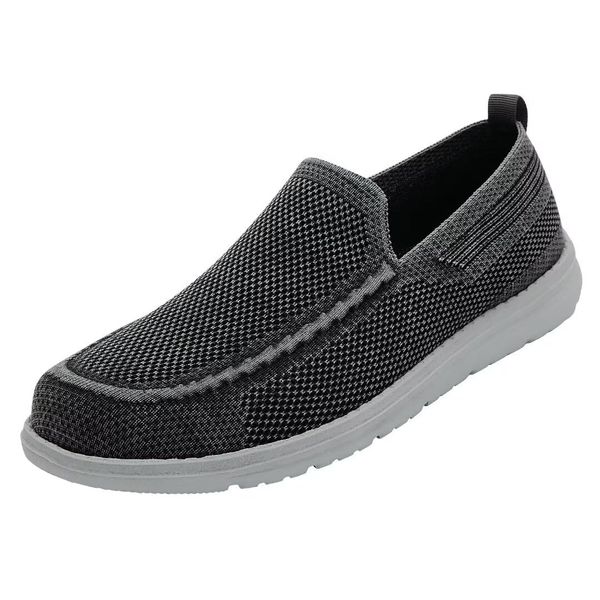 1TAZERO Wide Shoes for Men Slip on Shoes Wide Width Casual Loafer with Arch Support Mens Orthopedic Shoes(Black 11)