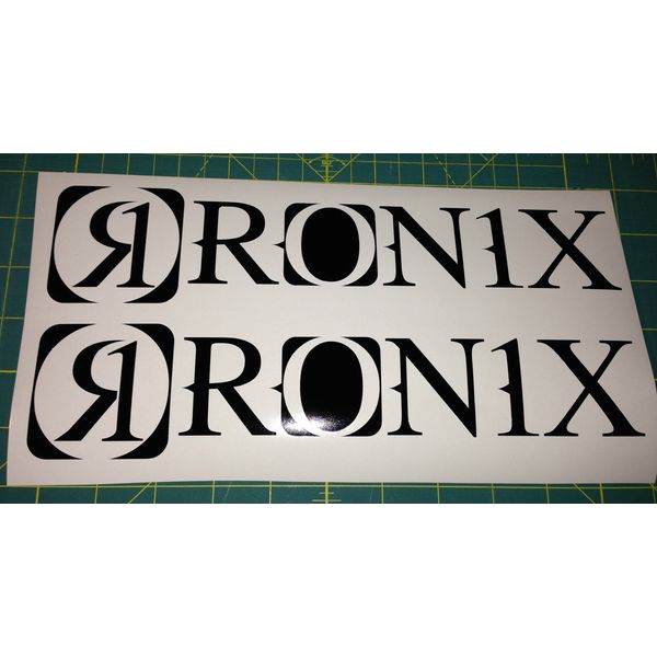 RONIX W/R LOGO DECAL STICKER BLACK YOU GET 2!!