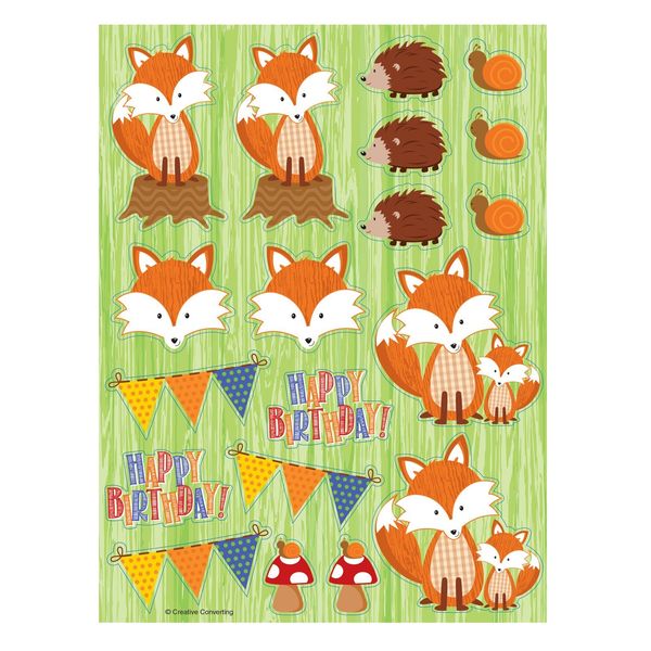Forest Fox Value Stickers 4 Sheets Per Pack