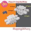 2 Pieces 1/4-1/4 Auto Shut Off Valve Quick Connect Push In Water Filter System