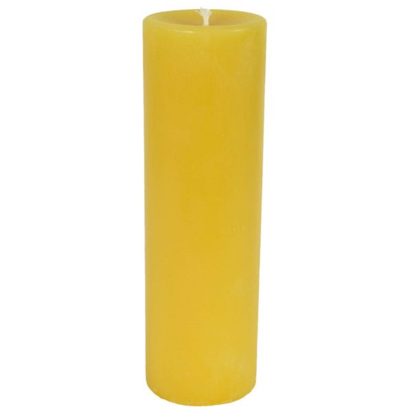 Candlestock Handmade Natural Beeswax Dripless Round Pillar Candle - 2"x6"