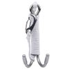 Tbest Reef Hook, Tbe Double Hook Underwater Reef Hook with Retractable Cord Fixing Spool Reef Hook Replacement for Diver (White)