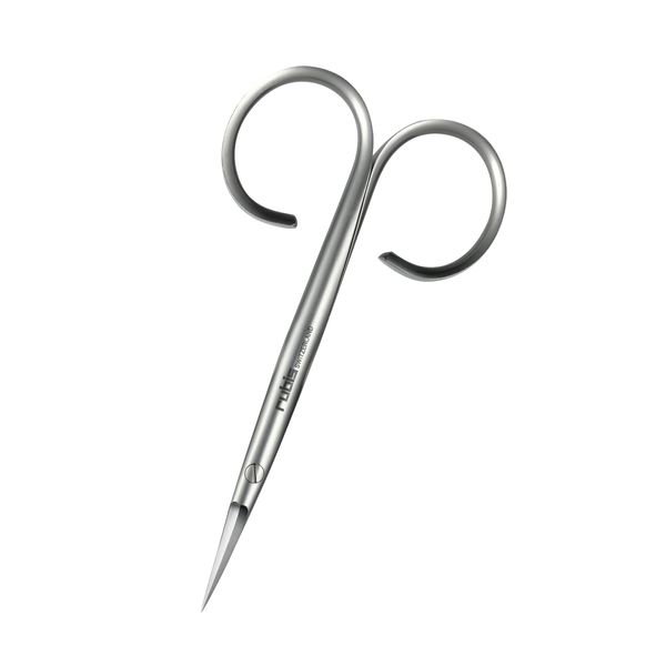 Rubis Stainless Steel Cuticle Scissors for Precise Fingernails and Cuticles, 1F002, Silver,Rubis Switzerland Swiss Made World Renowned Precision