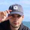 Surf Monkey Baseball Cap Classic Dad Cap Unstructured Cotton, dark grey, One size