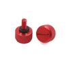 sourcing map 2pcs Red 6mm Thread Diameter Motorcycle Seat Bolt Screw