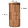 Acacia Wood Salt Pepper Shaker Set Cellar 3 piece Stacking Spice Box