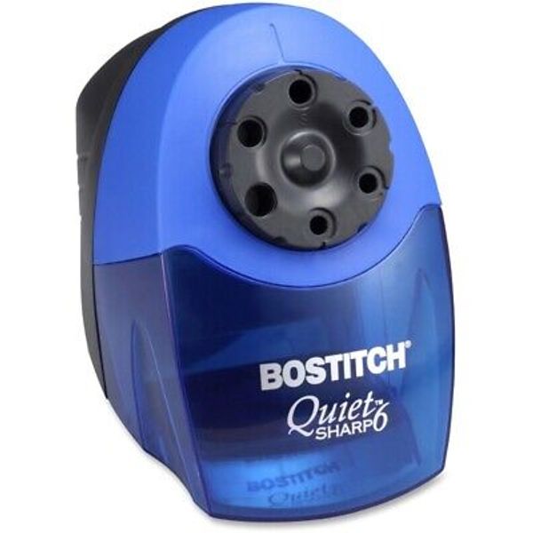 Classroom Electric Pencil Sharpener Blue with Suction Cup Feet More Stable When