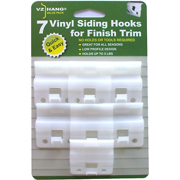 7 Pack Vinyl Siding Hooks for Finish Trim