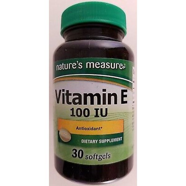 VITAMIN E Dietary Supplement 100 IU /Softgel 30 Softgels