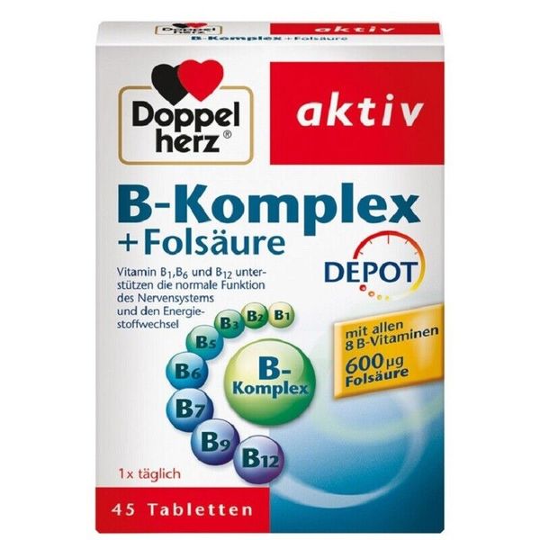 Doppelherz Aktiv B-comlex + folic acid 45 tablets