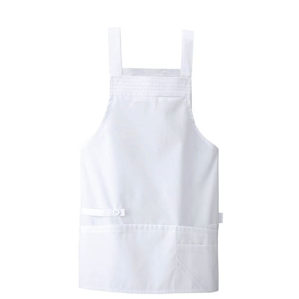 Nursley Women's Short Length 6 Pocket Apron M - L White 816001A