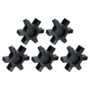sourcing map 5pcs L110 Jaw Coupling Insert, Flexible Solid Type NBR Rubber Jaw Coupling Center Inserts for L Jaw Coupling L-Jaw Coupler Set, Black