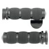 AVON Air Cushioned Cable Throttle Grips Black w/Throttle Boss