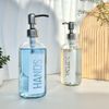 2pack 18oz Glass Soap Dispenser With Rustproof 304 Stainless Steel Pump Kitchen