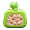 Green T Rex Dinosaur Quick Push It Light Up Fidget Toy Bubble Puzzle Pop Game