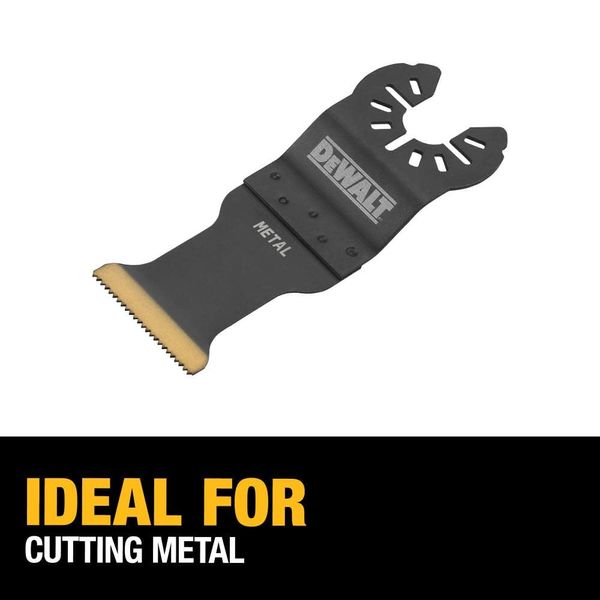 DEWALT Oscillating Tool Blade, Titanium Nitride Coated, Metal Cutting (DWA4209) , Black