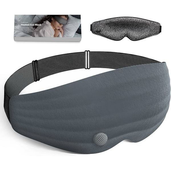 MOUNTRAX Heated Eye Mask, 3D Full Blackout Design for Sleeping