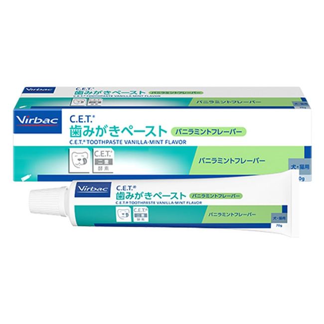 Virbac C.E.T. Toothpaste Vanilla Mint Flavor 2.5 oz (70 g)