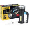 Most Powerful 1200000LM LED Rechargeable Flashlight Tactical Torch Work Light