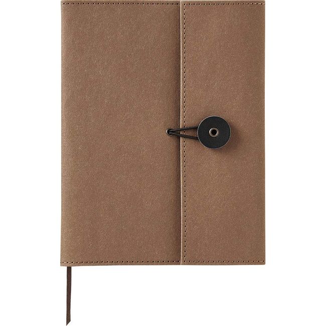 KING JIM +Kraft 1971KFチヤ Notebook Cover, A6, Brown