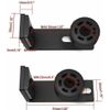 CCJH 1PC Adjustable Floor Guide for Sliding Barn Door Hardware Kit Wall-mounted