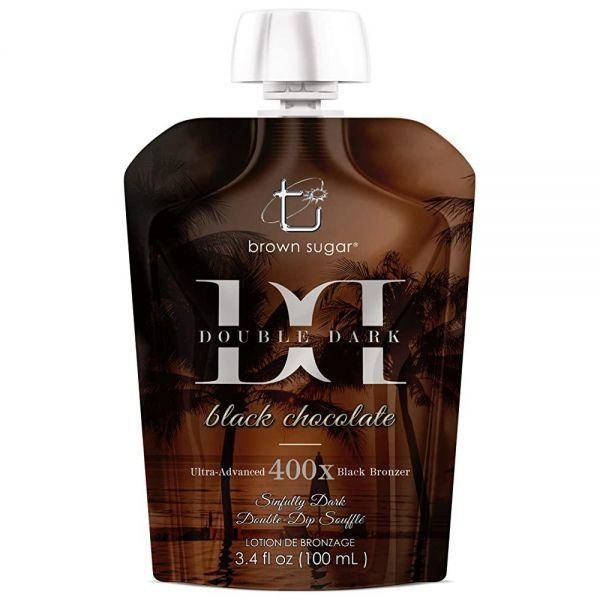 Brown Sugar Ultra Advanced 400X Double Dark Black Chocolate Bronzer 3.4 oz (96.4 g) Indoor Tanning Lotion Portable