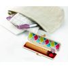 Shachihata THC-PS19-4 Stamp Case, Colorful Blue Sea Wave Pattern