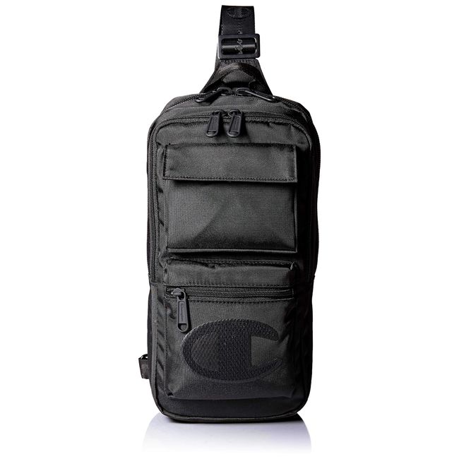 Champion unisex adult Stealth Sling Strap Pack Messenger Bags, Black, One Size US