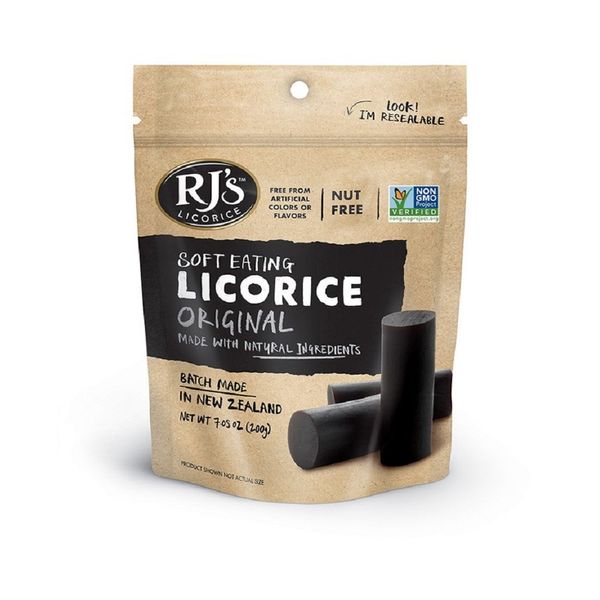 RJ's Natural Soft Eating Licorice Gummy Candy Delicious Flavor & Delicate Texture 5 x 7.05oz bags