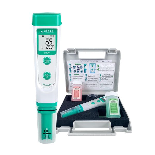 APERA INSTRUMENTS AI209 Value Series PH20 Waterproof pH Tester Kit, ±0.1 pH