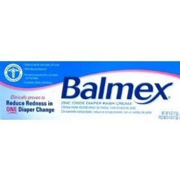 Balmex Diaper Rash Cream With Zinc Oxeie & Vitamin E, 4 Oz/ 2 Pack