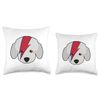 Cute Sheep Dog Rock & Roll Throw Pillow, 18x18, Multicolor