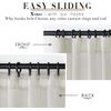 Extra Wide Curtains 70 in Width for 60 & 72 Inch Window,Pleated Back Tab Linen S