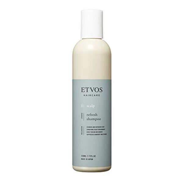 ETVOS Refreshing Shampoo, 8.1 fl oz (230 ml), Refreshing, Non-Silicone, Amino Acids, Scalp Smell, Sticky Included, Scalp Care (Unisex, Unisex)