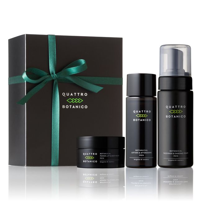 Quattro Botanico (Men's Gift, Face Wash & Lotion & Cream), Botanical, Basic Skin Care, Gift Set, Men's, Men's Cosmetics, Birthday
