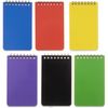 QiCheng 6pack Pocket Notebook Small Notepad Pocket Notepad Small Spiral Notebooks 3X5Inches (6)