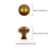 Asidrama 10 Pack Antique Brass Kitchen Cabinet Knobs Round Dresser Knobs Drawer Knobs Cabinet Hardware Zinc Knobs for Dresser Drawers