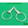 Anatomic Snaffle Mouth Asgentar Ring  Stainless Steel BT-0013