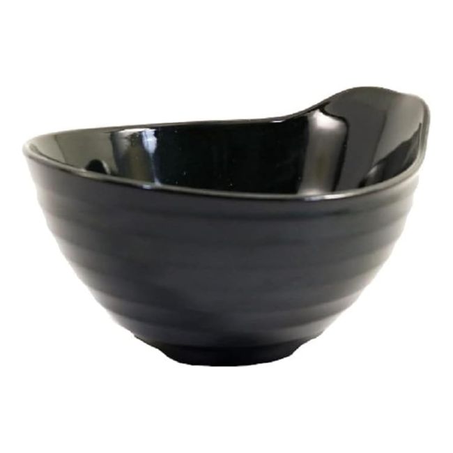 Asahi Koyo AZ20-04 Tonsui Bowl, Small Bowl, Ink Color, 4.9 inches (12.5 cm), Ceramic Feel, Strained Shape, Dishwasher Safe, Microwave Safe