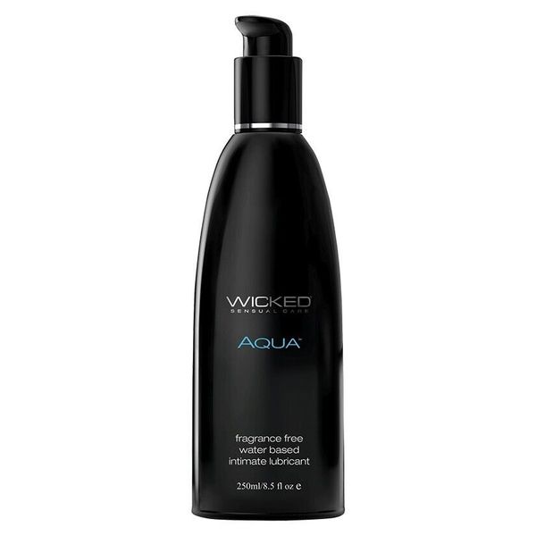 Wicked Aqua - Fragrance Free Lubricant - 8.5 fl oz Water Based Lube