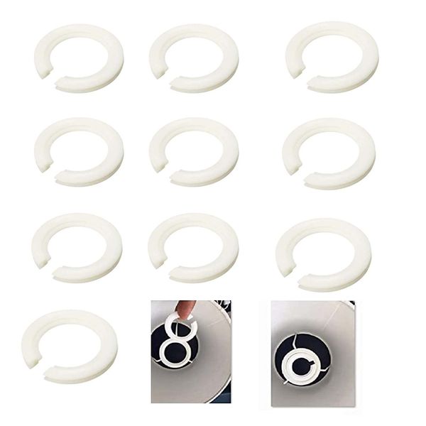 Lampshade Reducer Ring,10 Pcs E27 to E14 Plastic Lamp Shade Ring Converter,42mm to 29mm to Support Lamp Shade with Duplex Ring Fitting, for Fitting Screw Lamp Shades to Bayonet