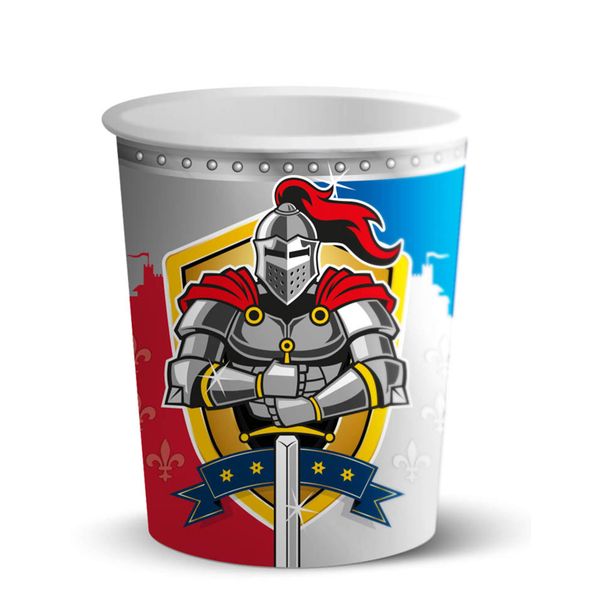 Generique - 8 Knight cardboard cups
