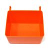 JSP Manufacturing Small Plastic Orange Pegboard Storage/Part Bins (5)