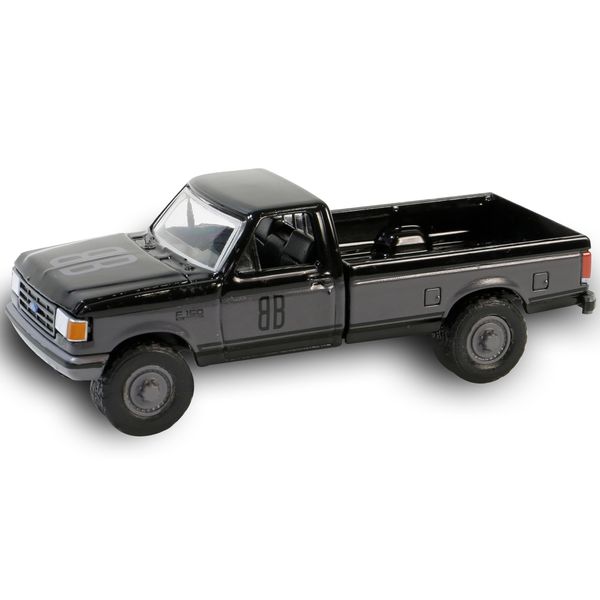 Collectibles 1990 F-150 XL Pickup Truck Black with Gray Sides Black Bandit Series 29 1/64 Diecast Model Car by Greenlight 28150E